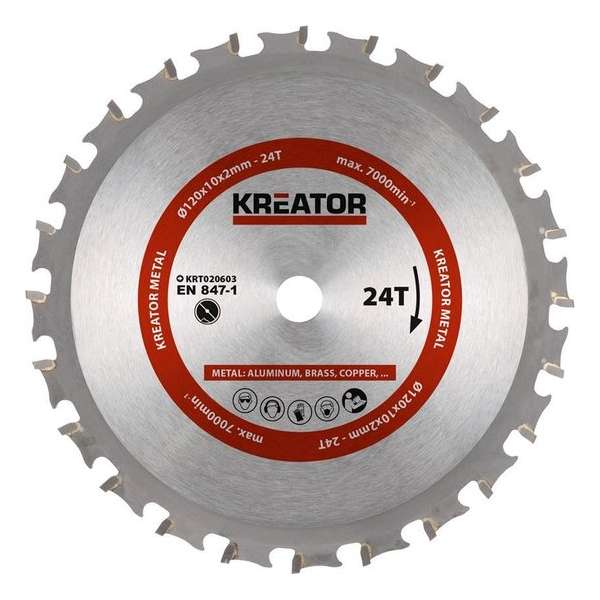 Kreator  KRT020603  Zaagblad hout - 120mm24t
