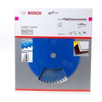 BOSCH 2608644132 Cirkelzaagblad Expert for high pressure laminaat - spaanplaat 160x20 mm - 48 tanden