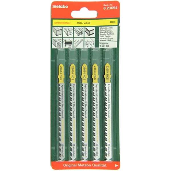 Metabo decoupeerzaagbladen 74x1 mm HSS alu non-ferrometalen - 623648000 Metabo decoupeerzaagbladen 74x1 mm HSS alu non-ferrometalen - 623648000