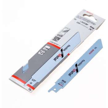 Bosch Reciprozaagblad metaal kort S 922 BF 150mm blister van 5 bladen