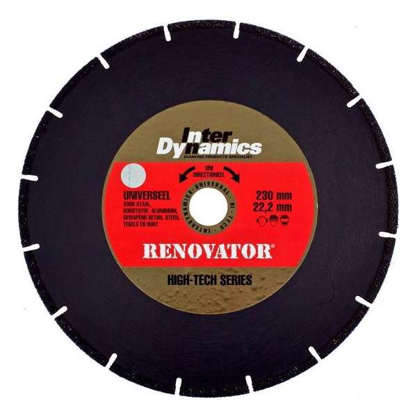 InterDynamics diamantzaagblad renovator universeel InterDynamics diamantzaagblad renovator universeel