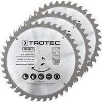 TROTEC Cirkelzaagbladenset voor hout Ø 150 mm (40 tanden), 3-delig