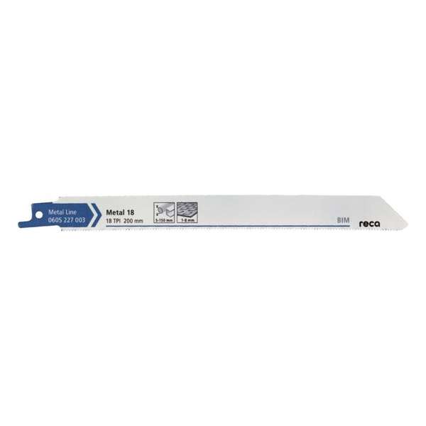 Reca Reciprozaagblad metaal Metal 18 200 mm BiM Dunne platen (1,5-4 mm), buizen / profielen (25 stuks) Reca Reciprozaagblad metaal Metal 18 200 mm BiM Dunne platen (1,5-4 mm), buizen / profielen (25 stuks)