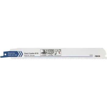 Reca Reciprozaagblad metaal Exact  Combo 8/10 225 mm  BiM Dikke platen (4-12 mm), ook voor glas (25 stuks)