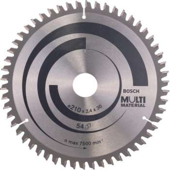 Bosch Cirkelzaagblad Multi Material 210 x 30 x 2,4 mm, 54