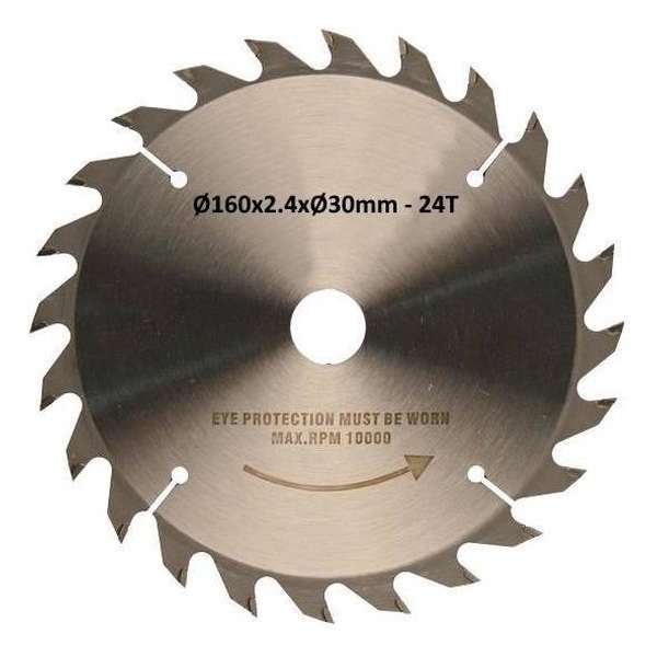 Hofftech Zaagblad Cirkelzaag 160 mm, 24 tanden Hofftech Zaagblad Cirkelzaag 160 mm, 24 tanden