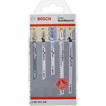 Bosch Accessories 2607011438 JSB, multi-materiaalpakket, 15-delig 15 stuk(s)