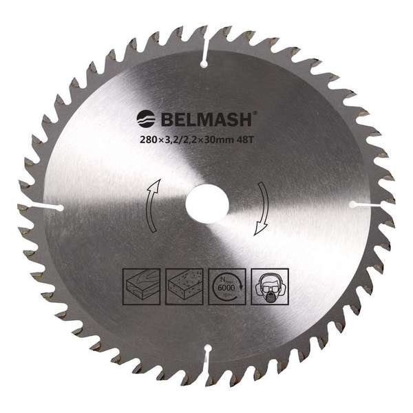BELMASH zaagblad Ø280mm - as 30mm - 48T BELMASH zaagblad Ø280mm - as 30mm - 48T
