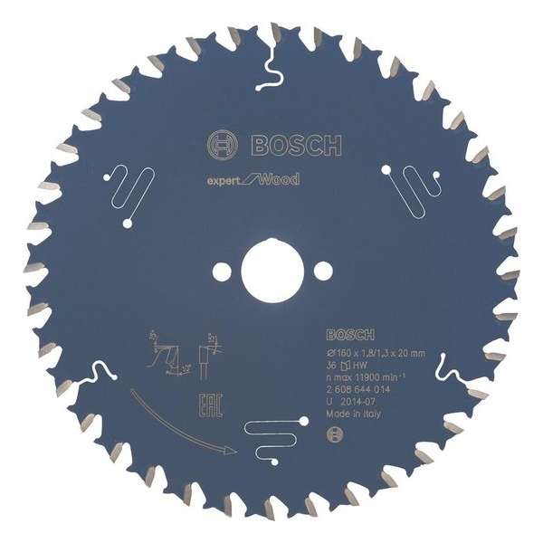 Cirkelzaagblad expert for Wood 120x20x1.8/1.3x12 T Cirkelzaagblad expert for Wood 120x20x1.8/1.3x12 T