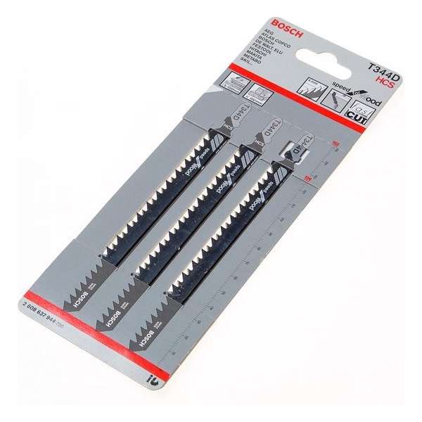 Bosch Decoupeerzaagblad hardhout T 344 D blister van 3 bladen Bosch Decoupeerzaagblad hardhout T 344 D blister van 3 bladen