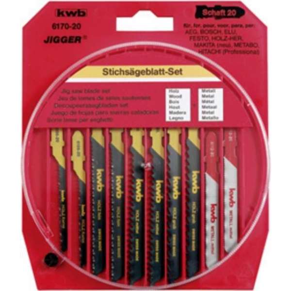 KWB Decoupeerzaagblad - Set 10-delig 6170-30 KWB Decoupeerzaagblad - Set 10-delig 6170-30