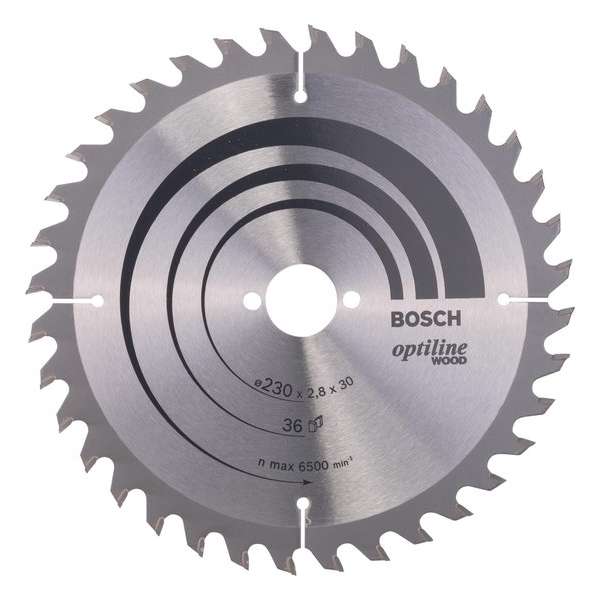 Bosch - Cirkelzaagblad Optiline Wood 230 x 30 x 2,8 mm, 36 Bosch - Cirkelzaagblad Optiline Wood 230 x 30 x 2,8 mm, 36