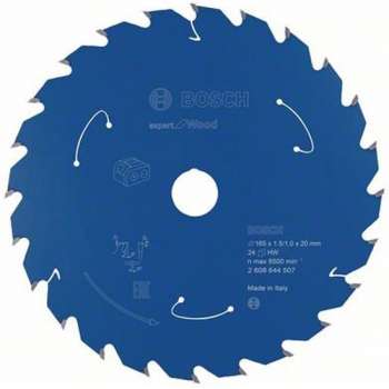 Bosch 2608644507 Cirkelzaagblad accu Expert - 165 x 20 x 24T - Hout - Carbide