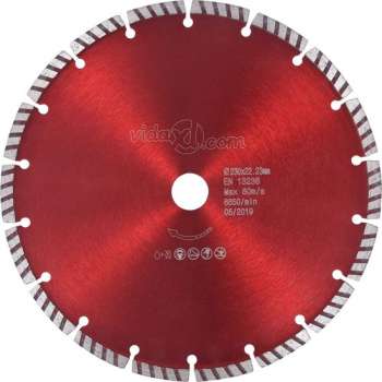 vidaXL Diamantzaagblad met turbo 230 mm staal  VDXL_143222