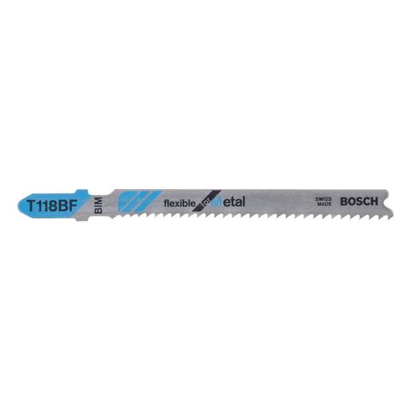 Bosch - Decoupeerzaagblad T 118 BF Flexible for Metal - 100 stuks Bosch - Decoupeerzaagblad T 118 BF Flexible for Metal - 100 stuks