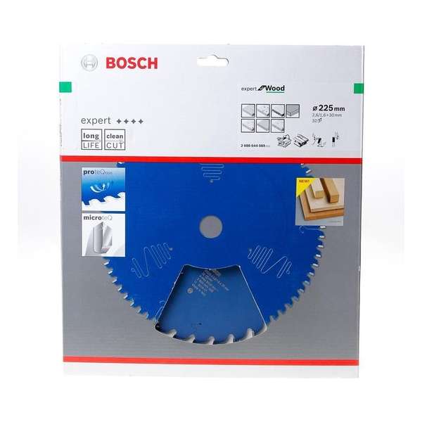 Bosch Cirkelzaagblad expert for Wood 225x30x2.6/1.6x32 T Bosch Cirkelzaagblad expert for Wood 225x30x2.6/1.6x32 T