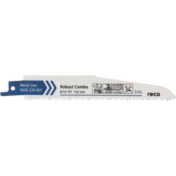 Reca Reciprozaagblad metaal Robust  Combo 8/10 150 mm  BiM sloopwerkzaamheden, dikke platen 4-12 mm, ook voor glas (10 stuks)