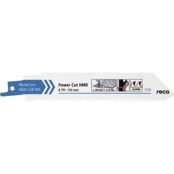 Reca Reciprozaagblad  Power Cut HM8 - 100x25x1,25 mm voor hard staal 4-12 mm tot 10 x langere levensduur (3 stuks)