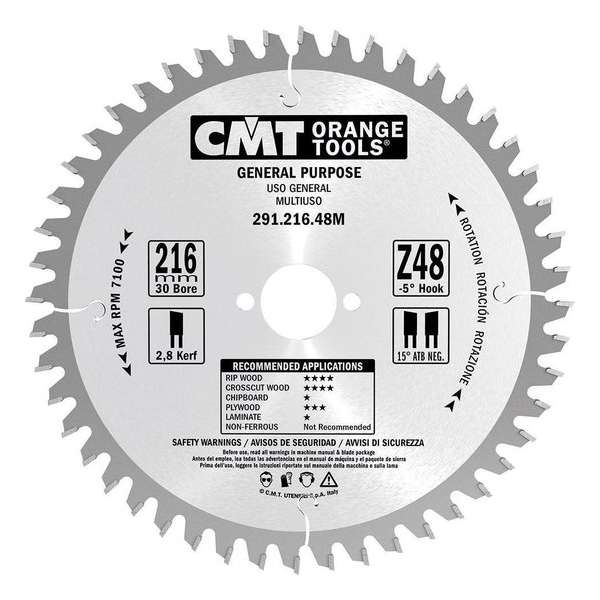 CMT 291.220.36M Cirkelzaagblad - 220 x 30 x 36T - Hout CMT 291.220.36M Cirkelzaagblad - 220 x 30 x 36T - Hout