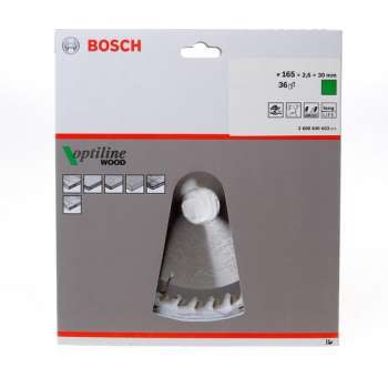 Bosch Cirkelzaagblad Optiline Wood 165 x 30/20 x 2,6 mm - 36 tanden