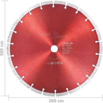 vidaXL Diamantzaagblad 300 mm staal  VDXL_143240