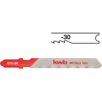 KWB Decoupeerzaagbladen - Metaal Middel 6112-30