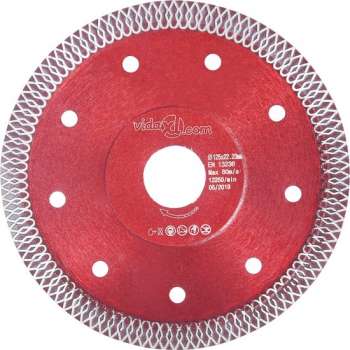vidaXL Diamantzaagblad met gaten 125 mm staal  VDXL_143246