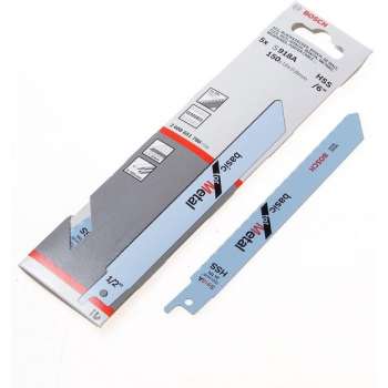 Bosch Reciprozaagblad metaal kort S 918 A 150mm blister van 5 zaagjes