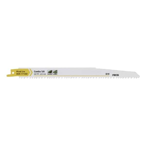 Reca Reciprozaagblad hout Combo 5/8 225 mm BiM zeer stabiel alle houtsoorten en spijkers (10 stuks) Reca Reciprozaagblad hout Combo 5/8 225 mm BiM zeer stabiel alle houtsoorten en spijkers (10 stuks)