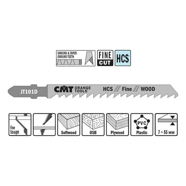 Decoupeerzaag HCS 75 x 100 mm. 6tpi (fine,wood) Decoupeerzaag HCS 75 x 100 mm. 6tpi (fine,wood)