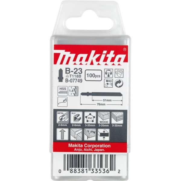 Makita B-07749 Decoupeerzgb uni 51mm T118B Makita B-07749 Decoupeerzgb uni 51mm T118B