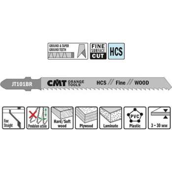 Decoupeerzaag HCS 75 x 100 mm. 10tpi (fine,wood)