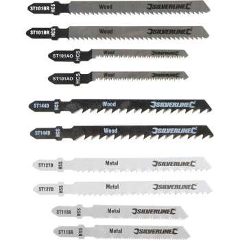 Silverline 10-delige set, hout/metaal