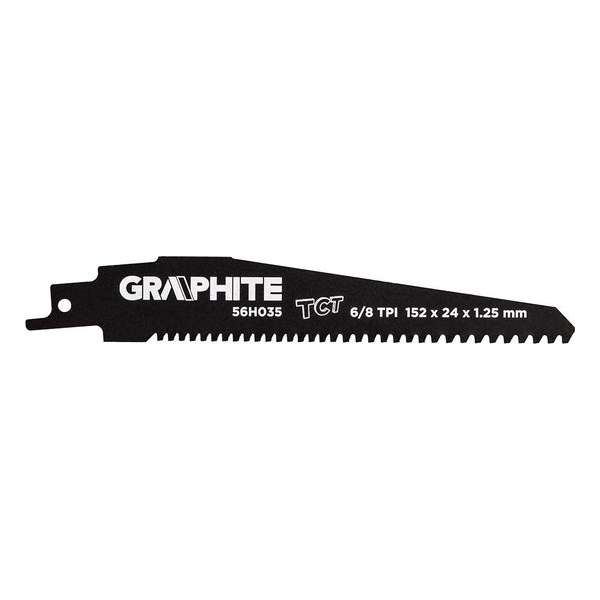 Recipro Zaagblad TCT 152 x 24 x 1,25 mm 6 / 8 TPI Recipro Zaagblad TCT 152 x 24 x 1,25 mm 6 / 8 TPI