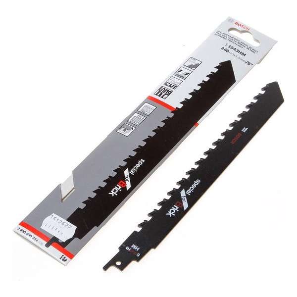 Bosch Reciprozaagblad baksteen S 1543 HM 240mm