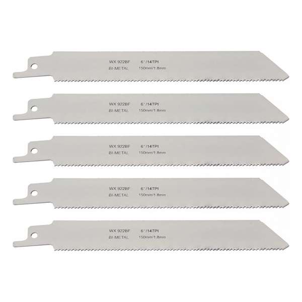 Wovar Reciprozaagjes fijn voor metaal 150 mm - Set 5 stuks