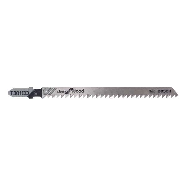 Bosch - Decoupeerzaagblad T 301 CD Clean for Wood - 3 stuks Bosch - Decoupeerzaagblad T 301 CD Clean for Wood - 3 stuks