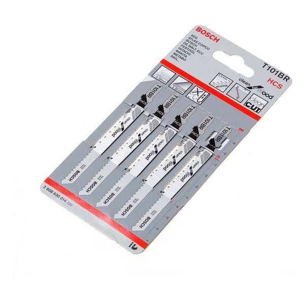 Bosch Decoupeerzaagblad hardhout T 101 BR blister van 5 zaagjes Bosch Decoupeerzaagblad hardhout T 101 BR blister van 5 zaagjes