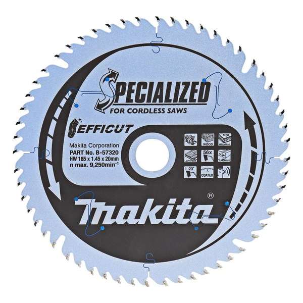 Makita B-09254 Specialized Cirkelzaagblad (Linkshandig) - 190 x 30 x 40T - Hout Makita B-09254 Specialized Cirkelzaagblad (Linkshandig) - 190 x 30 x 40T - Hout