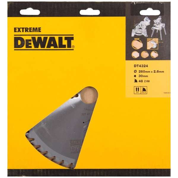DeWALT DT4324 Universeel Cirkelzaagblad 260x1.8x30mm 48T