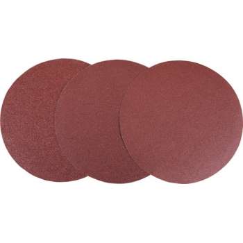 FERM Klittenband Schuurschijven – Ø150mm - 10 st. - K60, K100, K150 – universeel – geschikt voor o.a. BGM1022