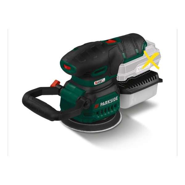 PARKSIDE® Accu-excenterschuurmachine 20V Exclusief accu en snellader - Schuurschijf: Ø125 mm PARKSIDE® Accu-excenterschuurmachine 20V Exclusief accu en snellader - Schuurschijf: Ø125 mm