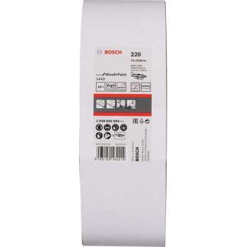 Bosch 2608606085 Schuurband X440 - K220 - 75 x 533mm (10st)