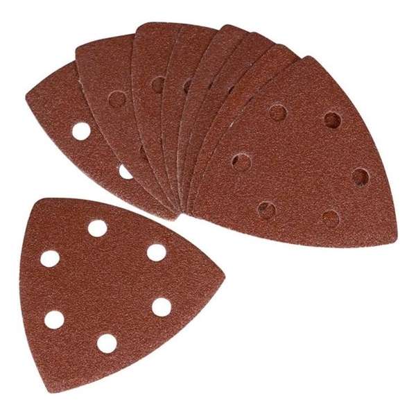 FERM PSA1033 Delta schuurvellen (10st. P80) - Voor DSM1009 en OTM1005 FERM PSA1033 Delta schuurvellen (10st. P80) - Voor DSM1009 en OTM1005