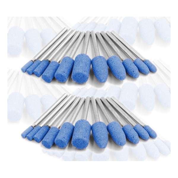 Set van 20 slijpstenen voor multitools (2,8 mm as) Set van 20 slijpstenen voor multitools (2,8 mm as)