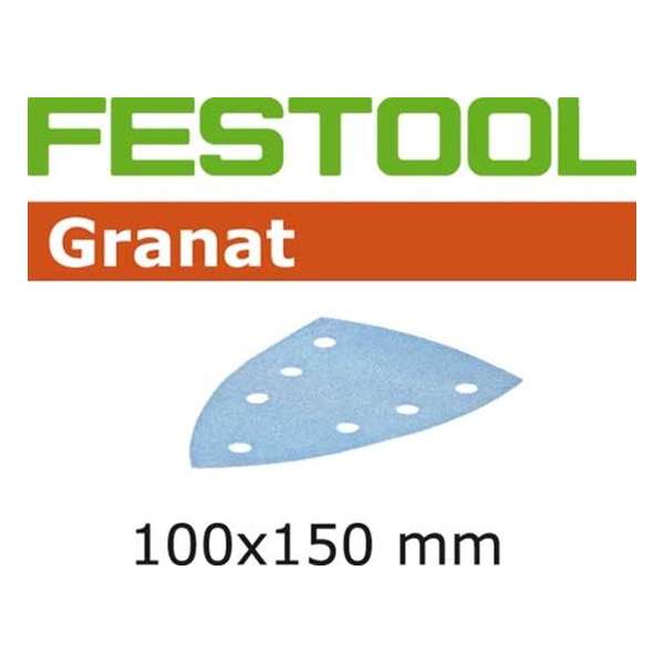 Festool Schuurblad delta 100x150mm Granat P60 Festool Schuurblad delta 100x150mm Granat P60