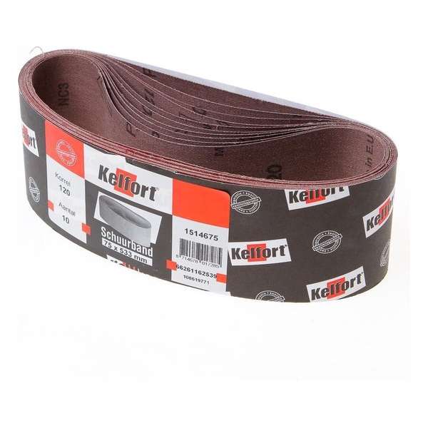 Schuurband Korrel 120 - 75x533mm - 10 st Schuurband Korrel 120 - 75x533mm - 10 st