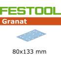 Festool Schuurstrook Granat 80 x 133mm P80 (10 stuks) (Prijs per stuk)