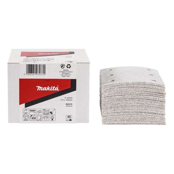 Makita P-42575 Schuurvellen - 114 x 102 x K240 (50st) Makita P-42575 Schuurvellen - 114 x 102 x K240 (50st)