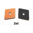 Black&Decker punt van schuurzool - 2 stuks - eindpunt zool schuurmachine vlakschuurmachine - KA160K, KA161, KA165GT